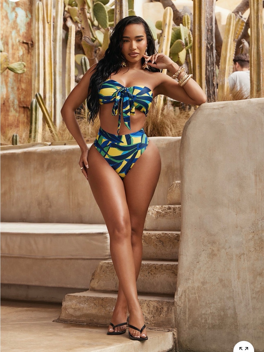 BNWT, Fashion Nova, bandeau two piece bathing suit, size medium